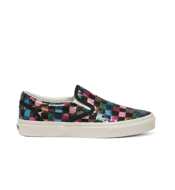 Vans Classic Slip-On GS Checkerboard Sequins VN000D35BML1 | Pro Feet