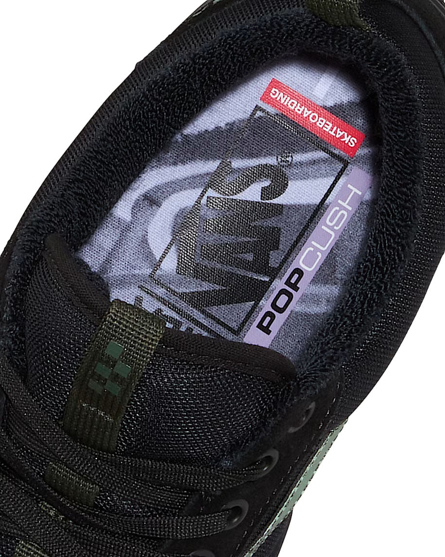 Vans Skate Old Skool 36+ Atiba Black/Dark Green VN000D5RNLX | Pro Feet