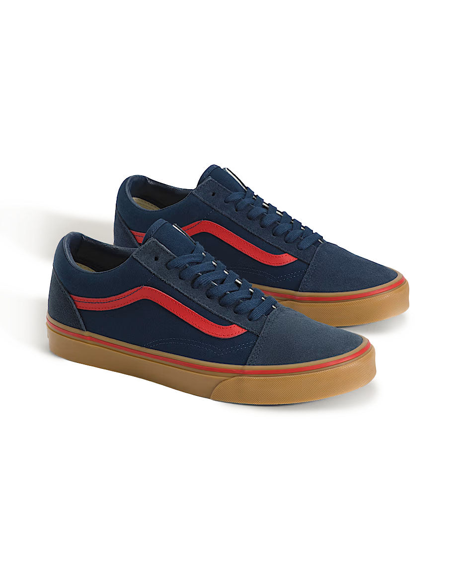 Vans Old Skool Navy/Red/Gum VN000D7ZY9T | Pro Feet