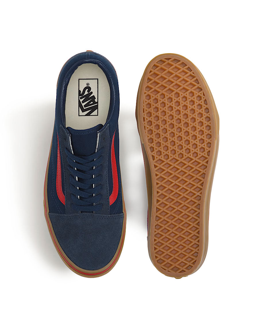 Vans Old Skool Navy/Red/Gum VN000D7ZY9T | Pro Feet