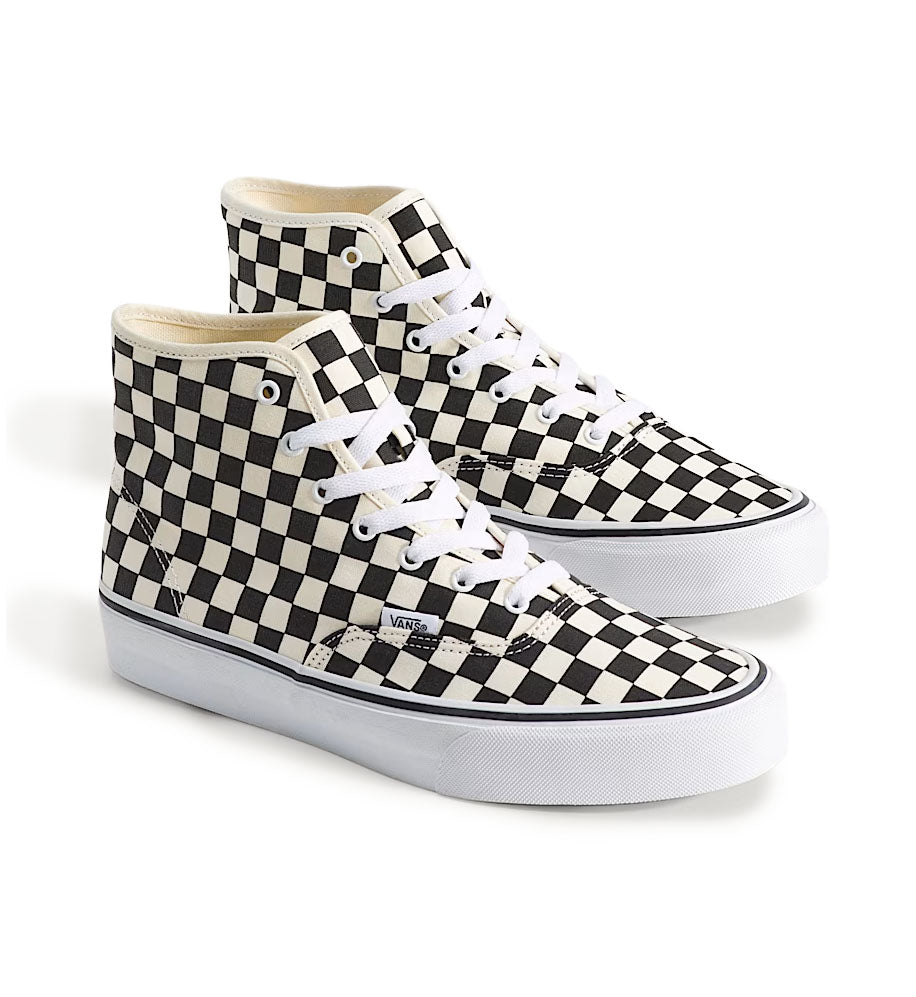 Vans Authentic Hi 2.0 Checkerboard Black True White VN000E8HBMW1 | Pro Feet