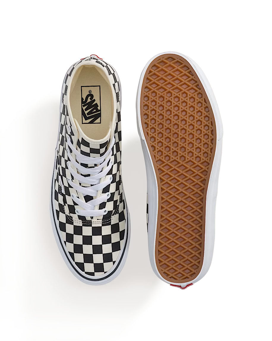 Vans Authentic Hi 2.0 Checkerboard Black True White VN000E8HBMW1 | Pro Feet