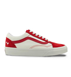 Vans Old Skool Valentines GS Red Hot Valentines Racing Red/True White VN000E9YJV61 | Pro Feet