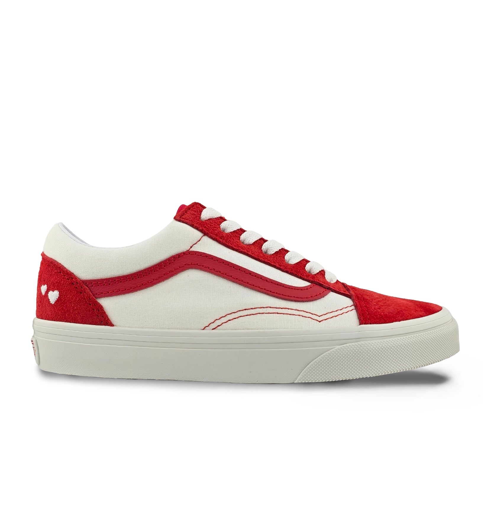 Vans Old Skool Valentines GS Red Hot Valentines Racing Red/True White VN000E9YJV61 | Pro Feet