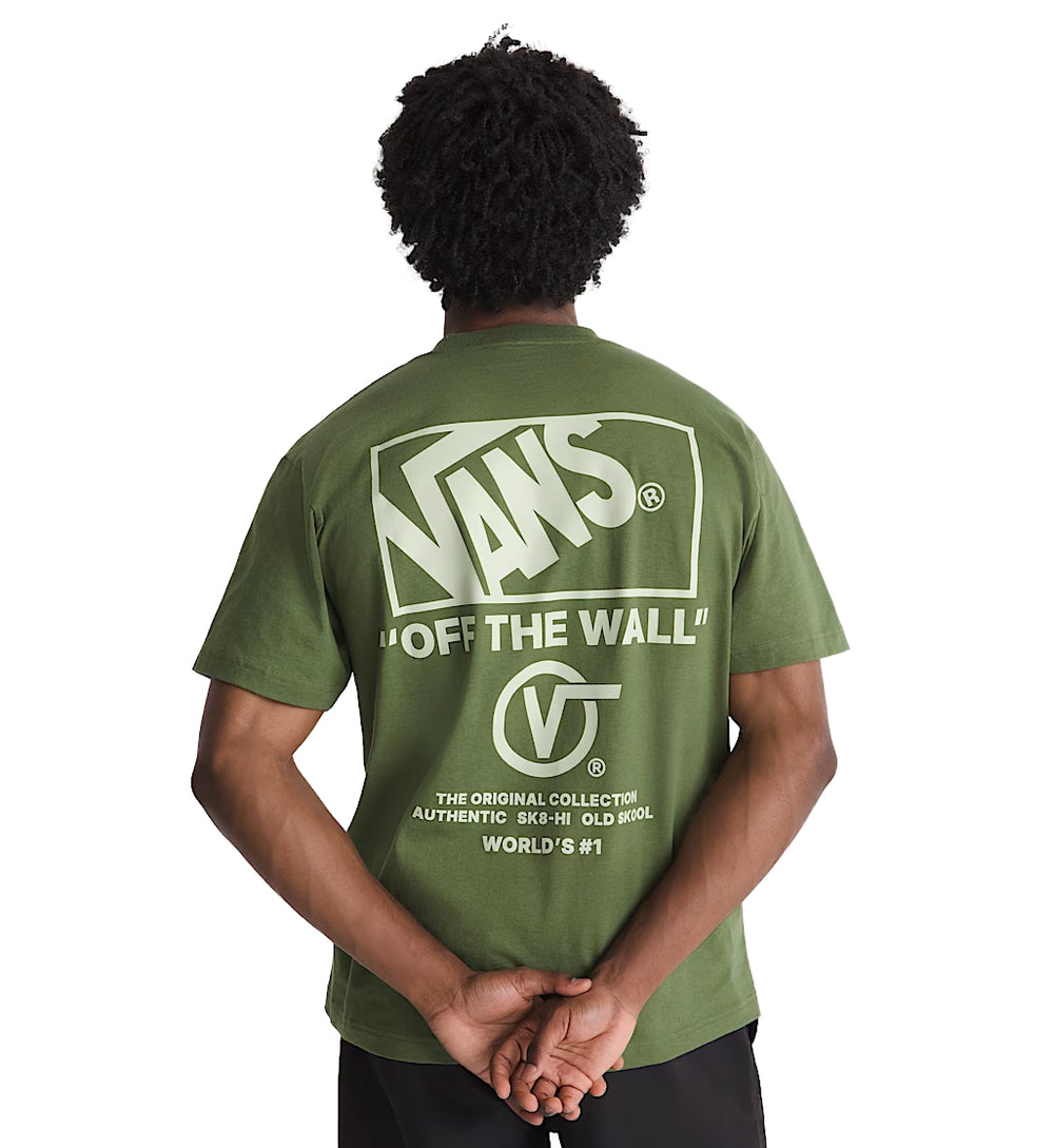 Vans Stacked Hi T-Shirt Green Balsam VN000PEWGRK | Pro Feet
