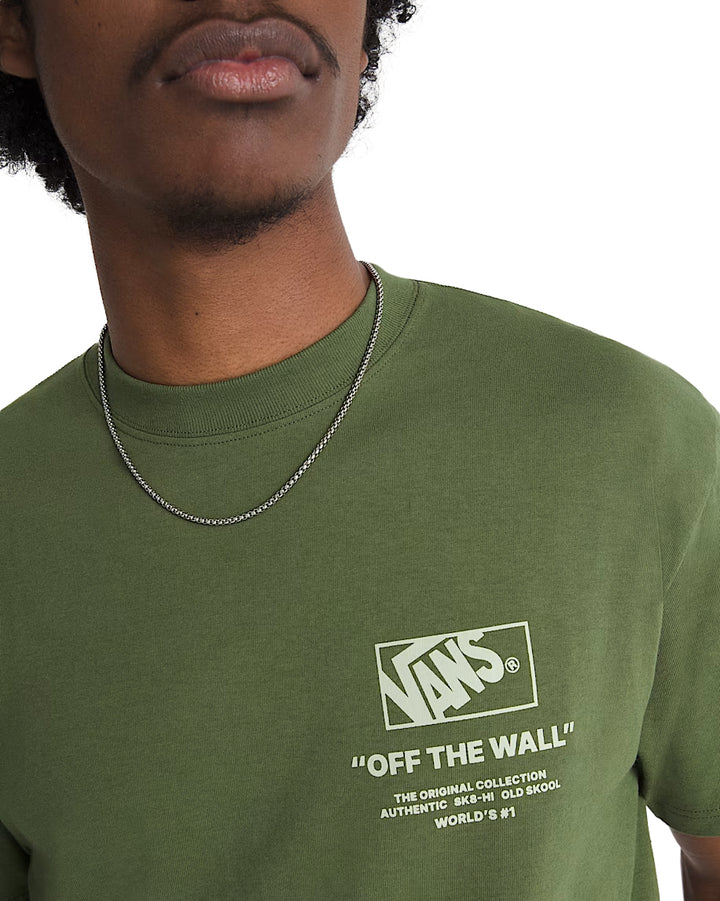 Vans Stacked Hi T-Shirt Green Balsam VN000PEWGRK | Pro Feet