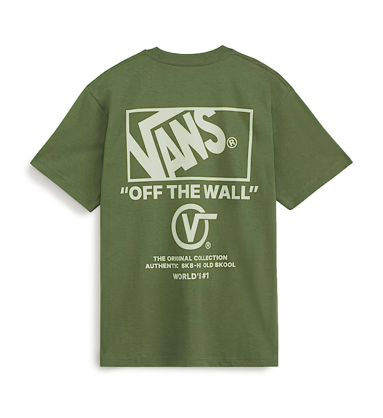 Vans Stacked Hi T-Shirt Green Balsam VN000PEWGRK | Pro Feet