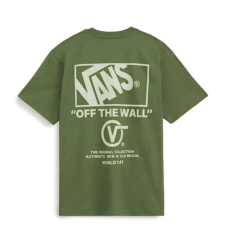 Vans Stacked Hi T-Shirt Green Balsam VN000PEWGRK | Pro Feet