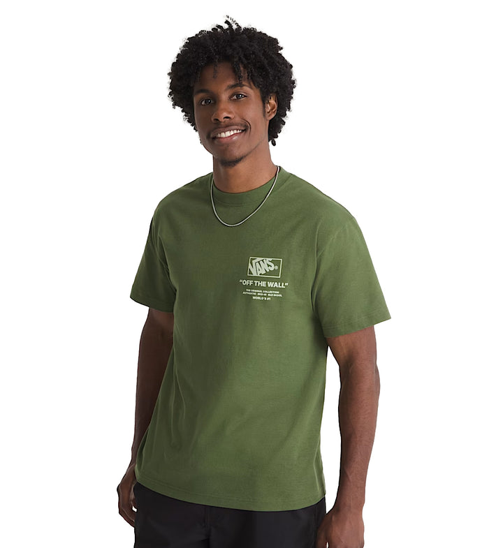 Vans Stacked Hi T-Shirt Green Balsam VN000PEWGRK | Pro Feet