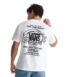 Vans Hot Lines T-Shirt “White” (VN000SYBWHT)