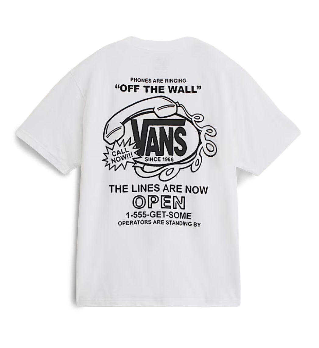Vans Hot Lines T-Shirt “White” (VN000SYBWHT)