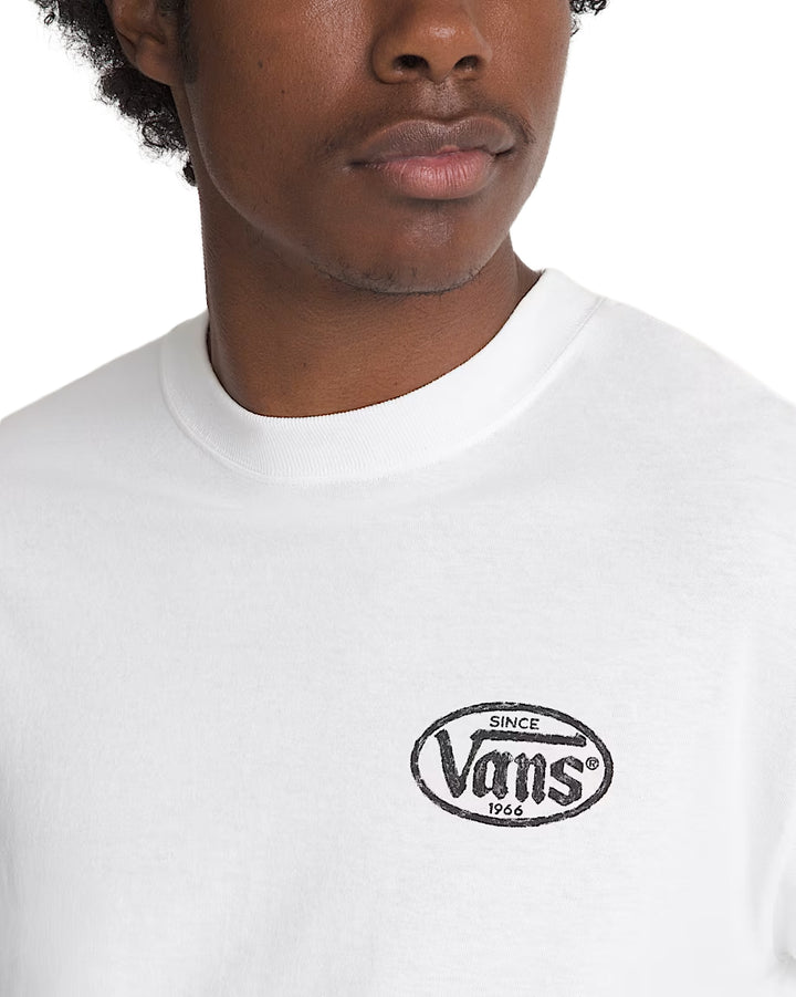 Vans The Painted Rose T-Shirt White VN000WV1WHT | Pro Feet