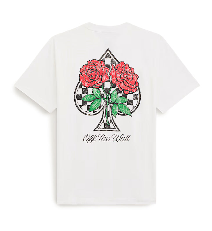 Vans The Painted Rose T-Shirt White VN000WV1WHT | Pro Feet