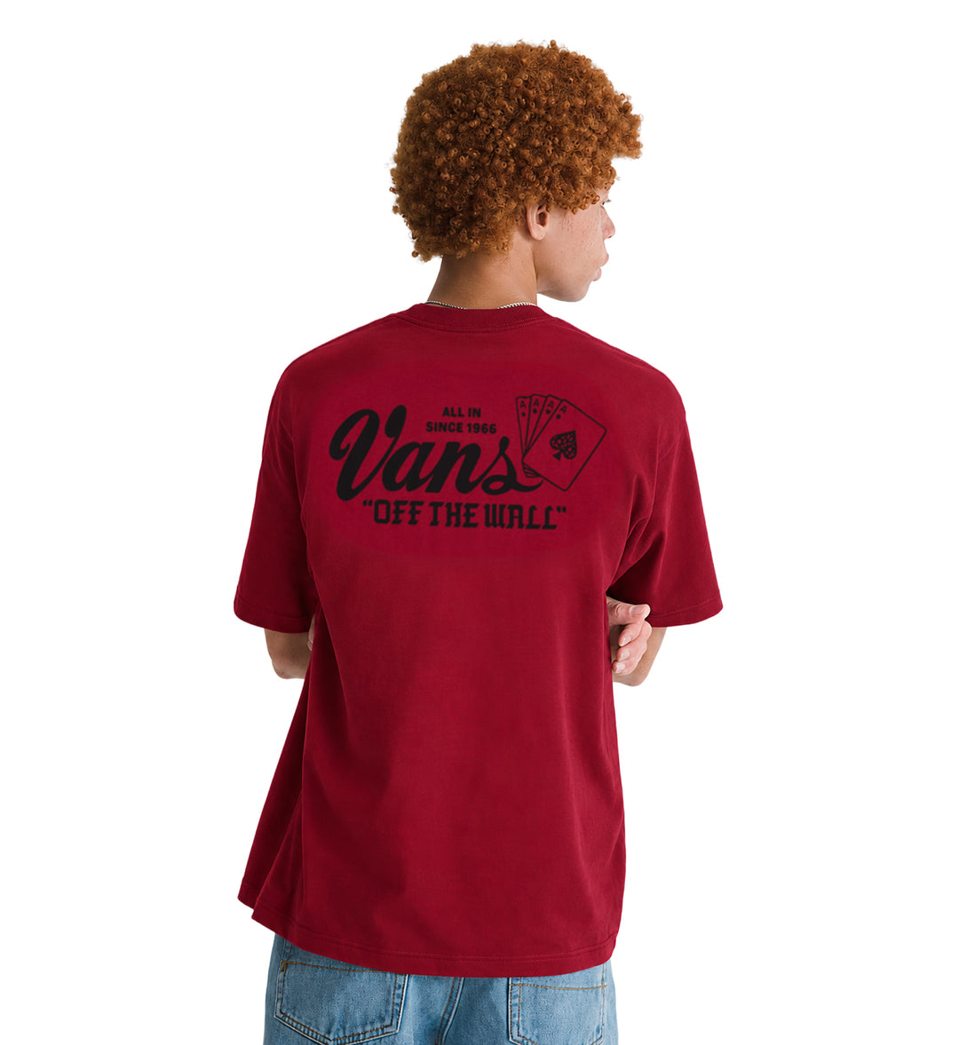 Vans High Roller SS T-Shirt Bordeaux VN000WV4BRD | Pro Feet