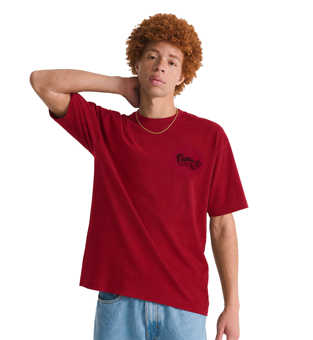 Vans High Roller SS T-Shirt Bordeaux VN000WV4BRD | Pro Feet