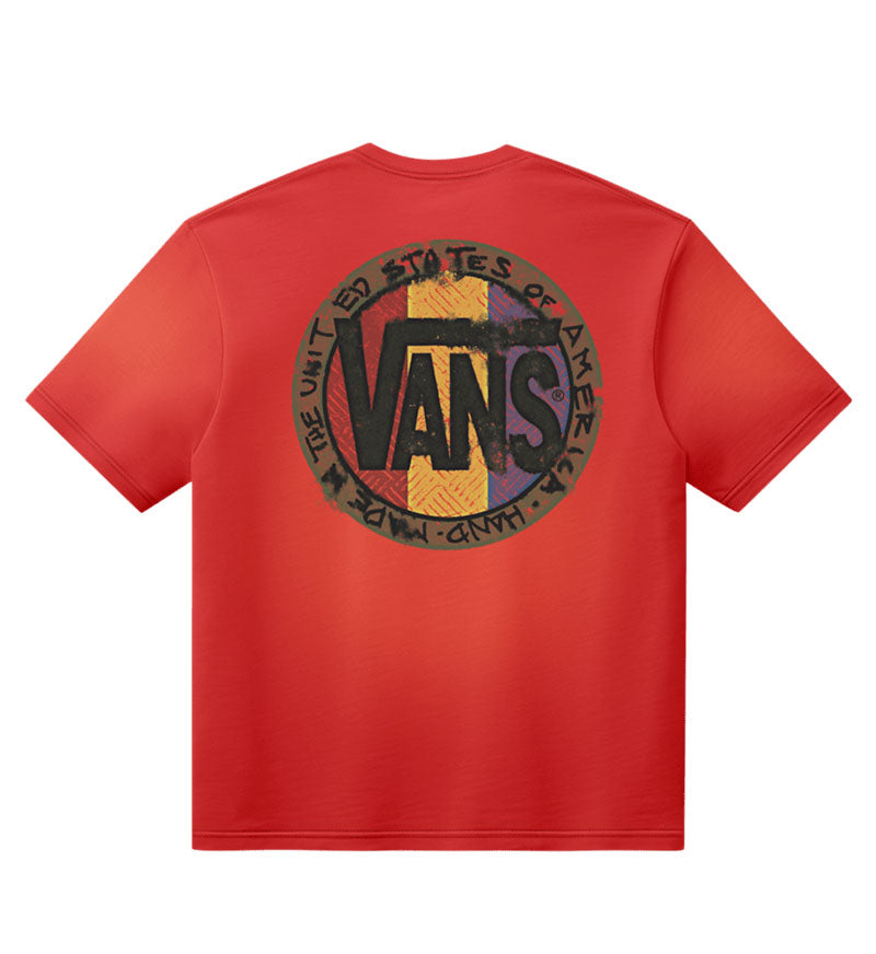 Vans Blotched Circle T-Shirt Racing Red VN000X14IZQ | Pro Feet