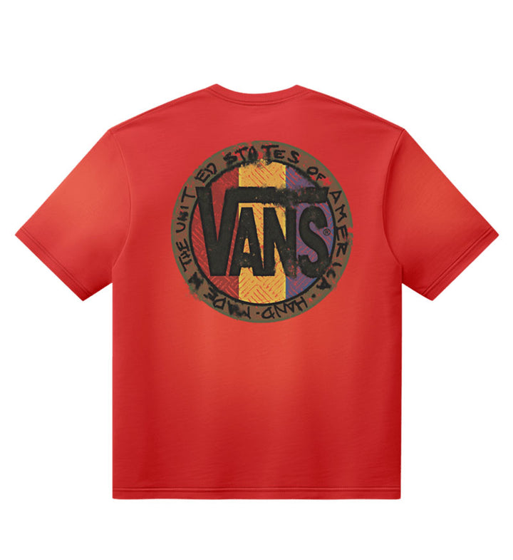 Vans Blotched Circle T-Shirt Racing Red VN000X14IZQ | Pro Feet