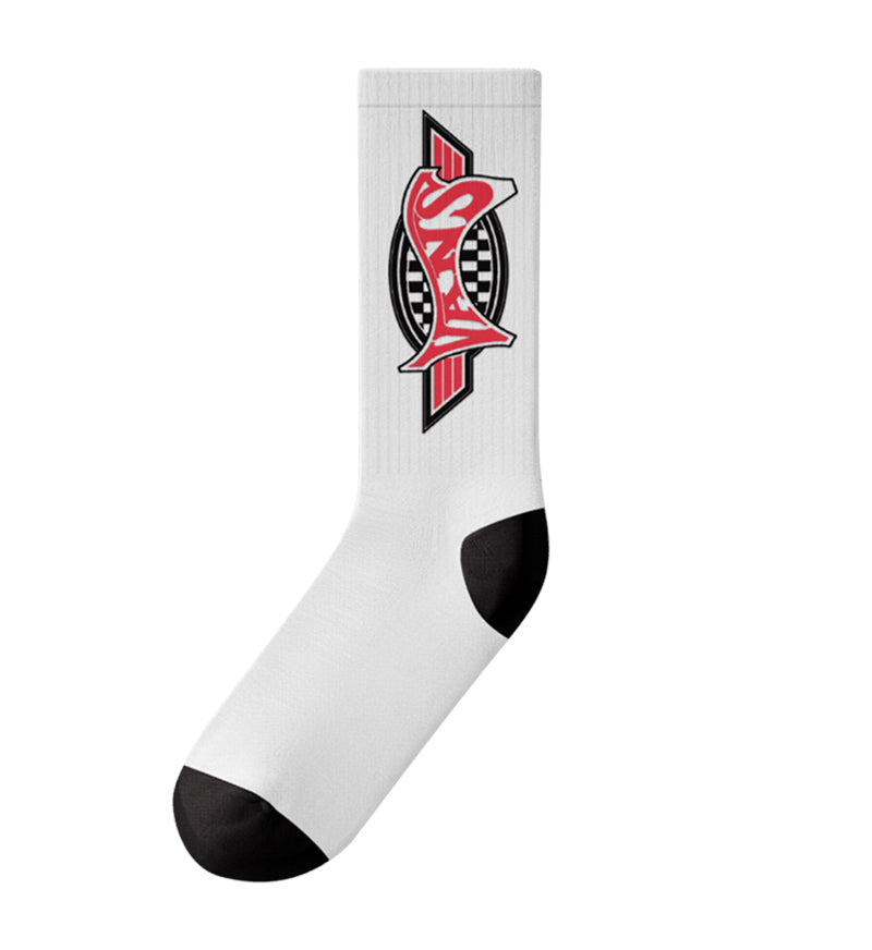 Vans Pulver Crew Socks White VN000X7VWHT | Pro Feet