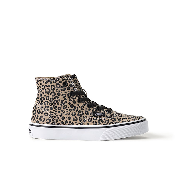 Vans Authentic Hi 2.0 Zip Shoe PS Leopard Incense Beige Pink Velvet VN000XUHHO8 | Pro Feet