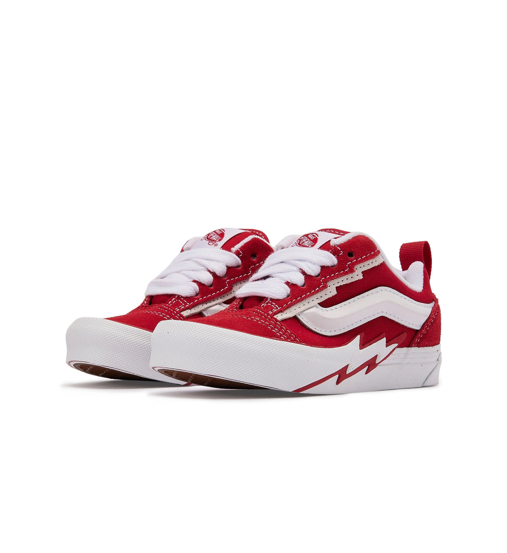 Vans Knu Skool Bolt PS Racing Red VN000XYEIZQ1 | Pro Feet