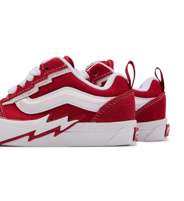 Vans Knu Skool Bolt PS Racing Red VN000XYEIZQ1 | Pro Feet