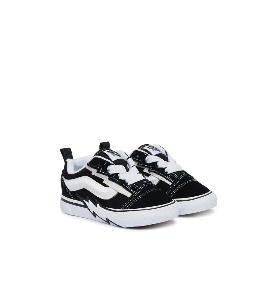 Vans Knu Skool Elastic Lace Bolt TD Black White VN000YZYBA21 | Pro Feet