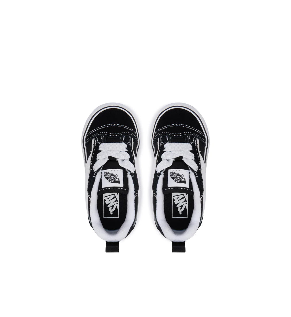 Vans Knu Skool Elastic Lace Bolt TD Black White VN000YZYBA21 | Pro Feet