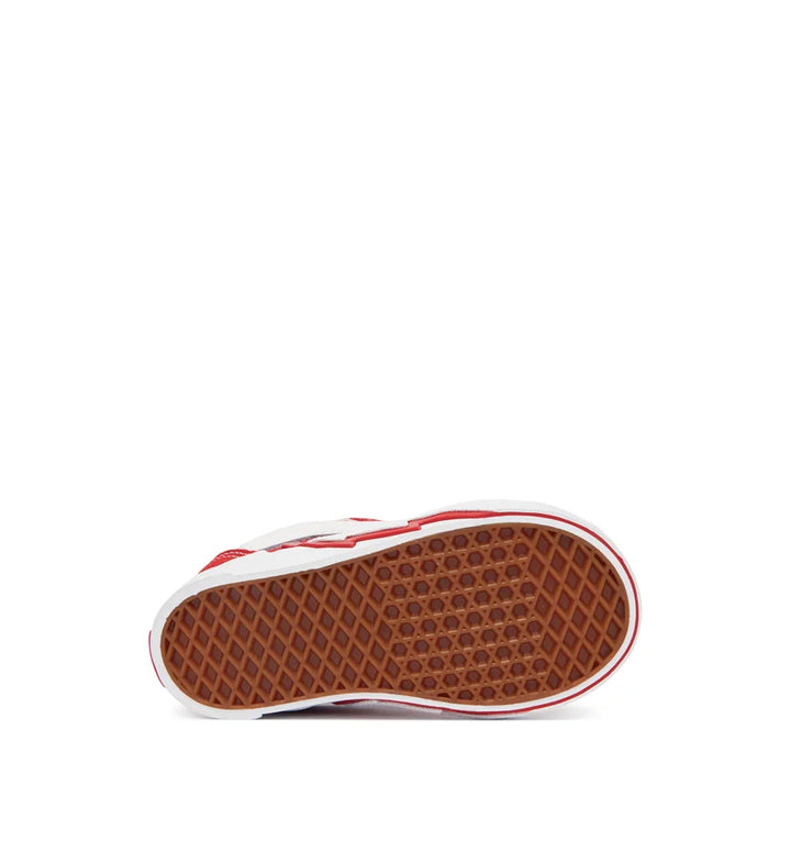 Vans Knu Skool Elastic Lace Bolt TD Racing Red VN000YZYIZQ1 | Pro Feet