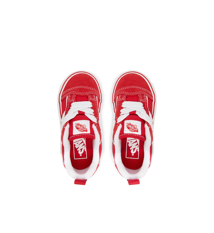 Vans Knu Skool Elastic Lace Bolt TD Racing Red VN000YZYIZQ1 | Pro Feet