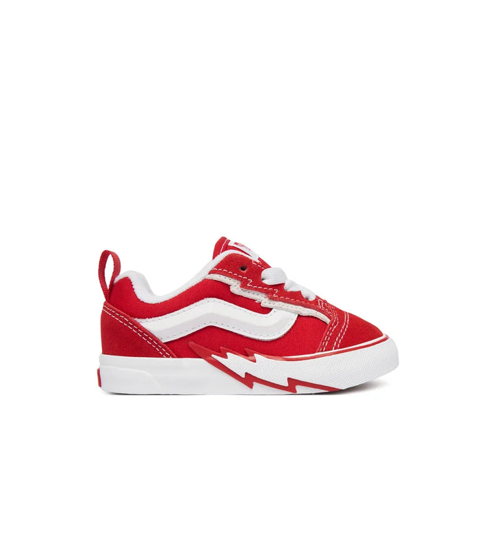 Vans Knu Skool Elastic Lace Bolt TD Racing Red VN000YZYIZQ1 | Pro Feet