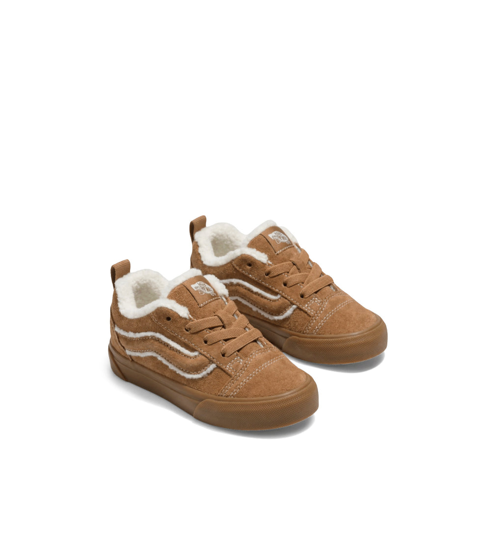 Vans Knu Skool Elastic Lace TD High Pile Fleece Chipmunk VN000Z40GWT1 | Pro Feet