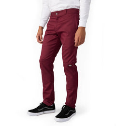 Dickies FLEX Skinny Fit Double Knee Work Pants “Burgundy” (WP811BY)
