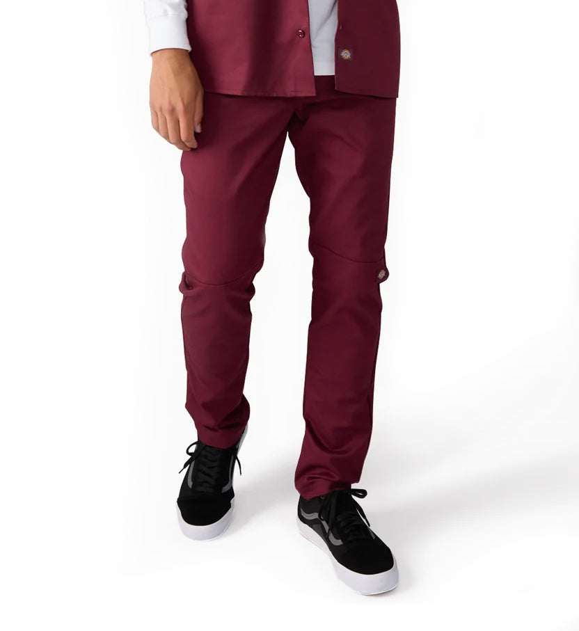 Dickies FLEX Skinny Fit Double Knee Work Pants “Burgundy” (WP811BY)