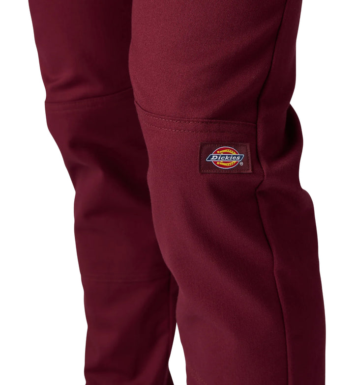 Dickies FLEX Skinny Fit Double Knee Work Pants “Burgundy” (WP811BY)