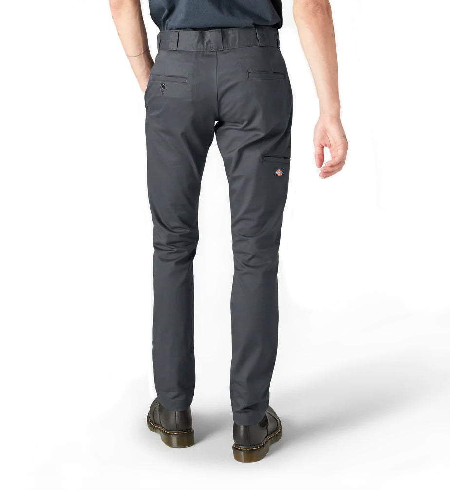 Dickies FLEX Skinny Fit Double Knee Work Pants “Charcoal Gray” (WP811CH)