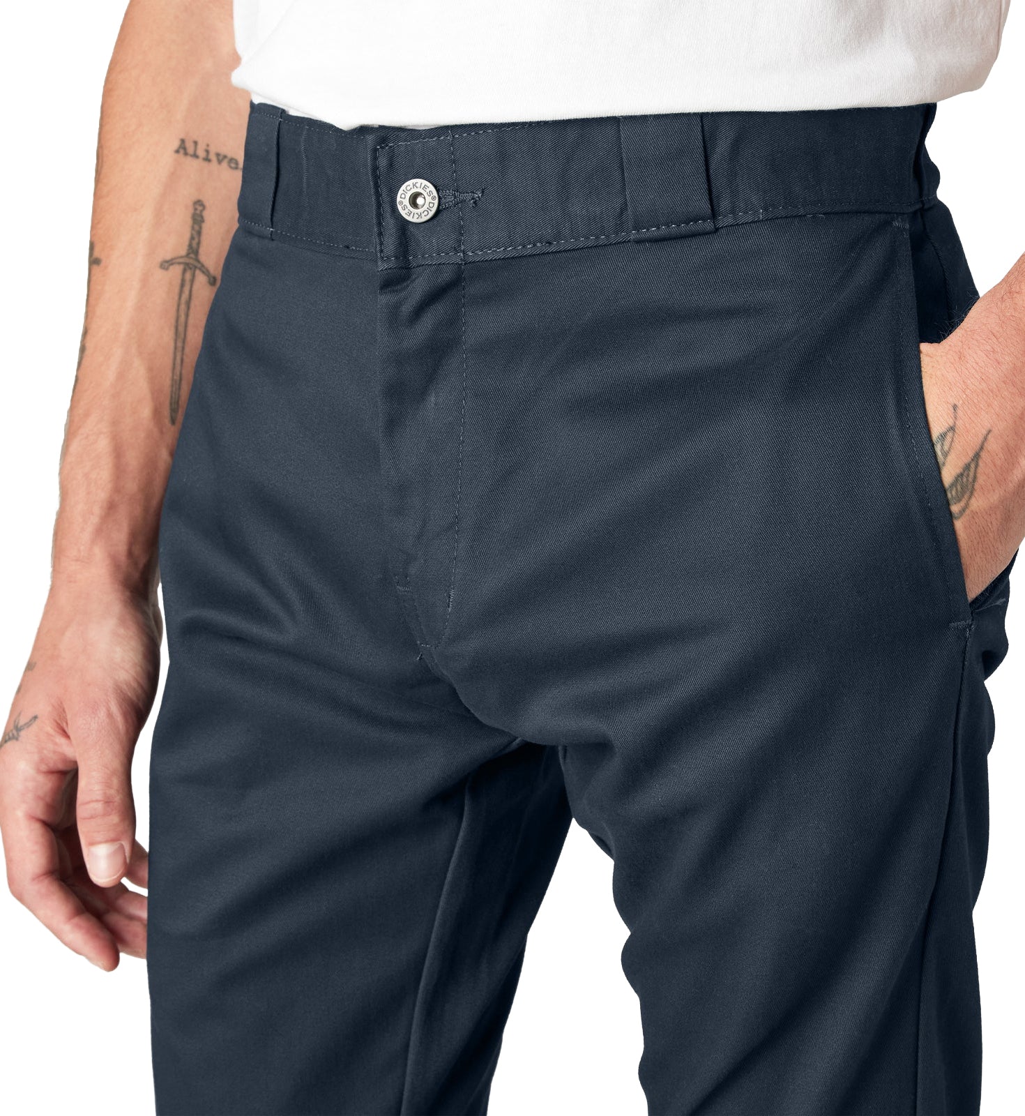 Dickies FLEX Skinny Fit Double Knee Work Pants “Dark Navy” (WP811DN)