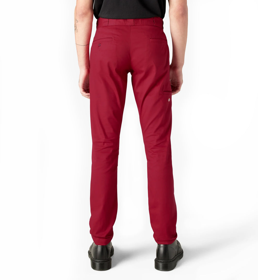 Dickies FLEX Skinny Fit Double Knee Work Pants “English Red” (WP811ER)