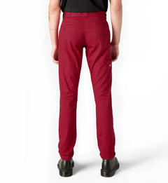 Dickies FLEX Skinny Fit Double Knee Work Pants English Red WP811ER | Pro Feet