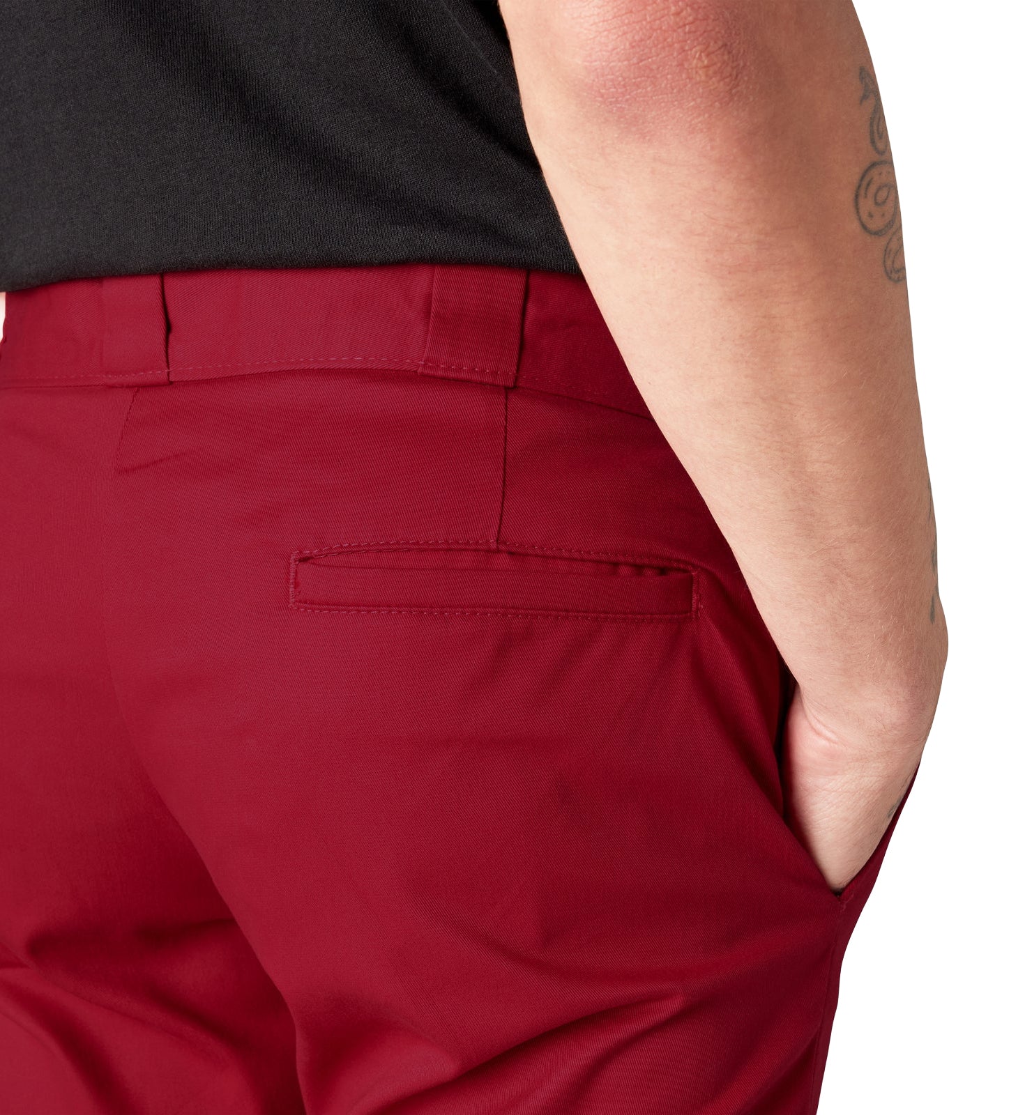 Dickies FLEX Skinny Fit Double Knee Work Pants English Red WP811ER | Pro Feet