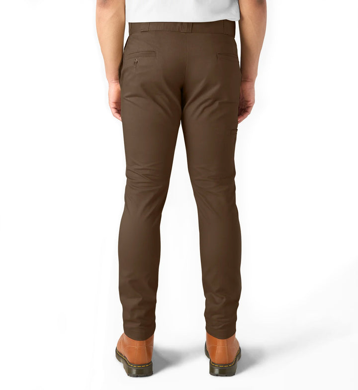 Dickies FLEX Skinny Fit Double Knee Work Pants “Timber Brown” (WP811TB)