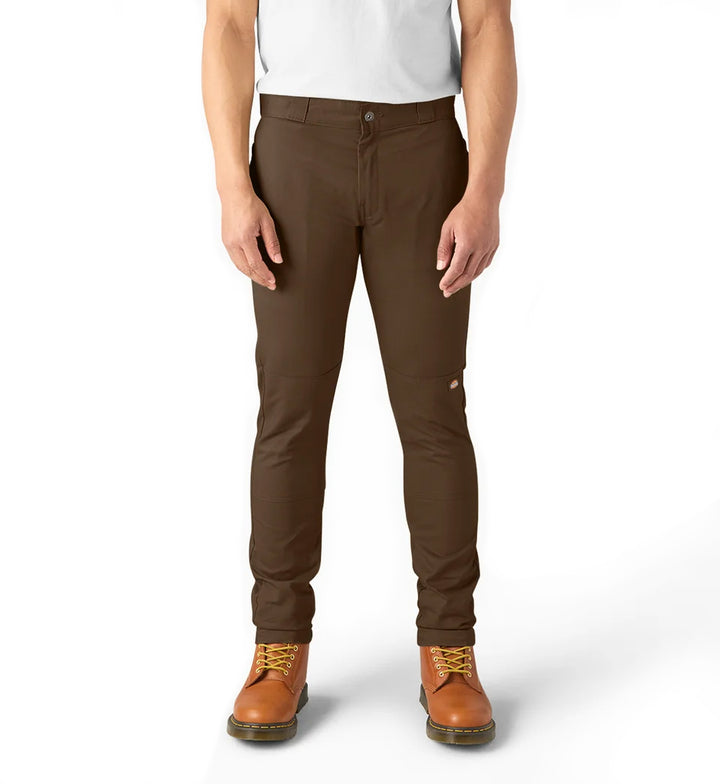 Dickies FLEX Skinny Fit Double Knee Work Pants “Timber Brown” (WP811TB)