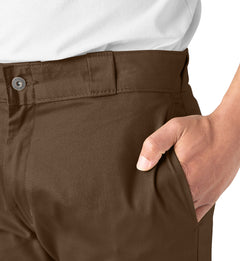 Dickies FLEX Skinny Fit Double Knee Work Pants “Timber Brown” (WP811TB)