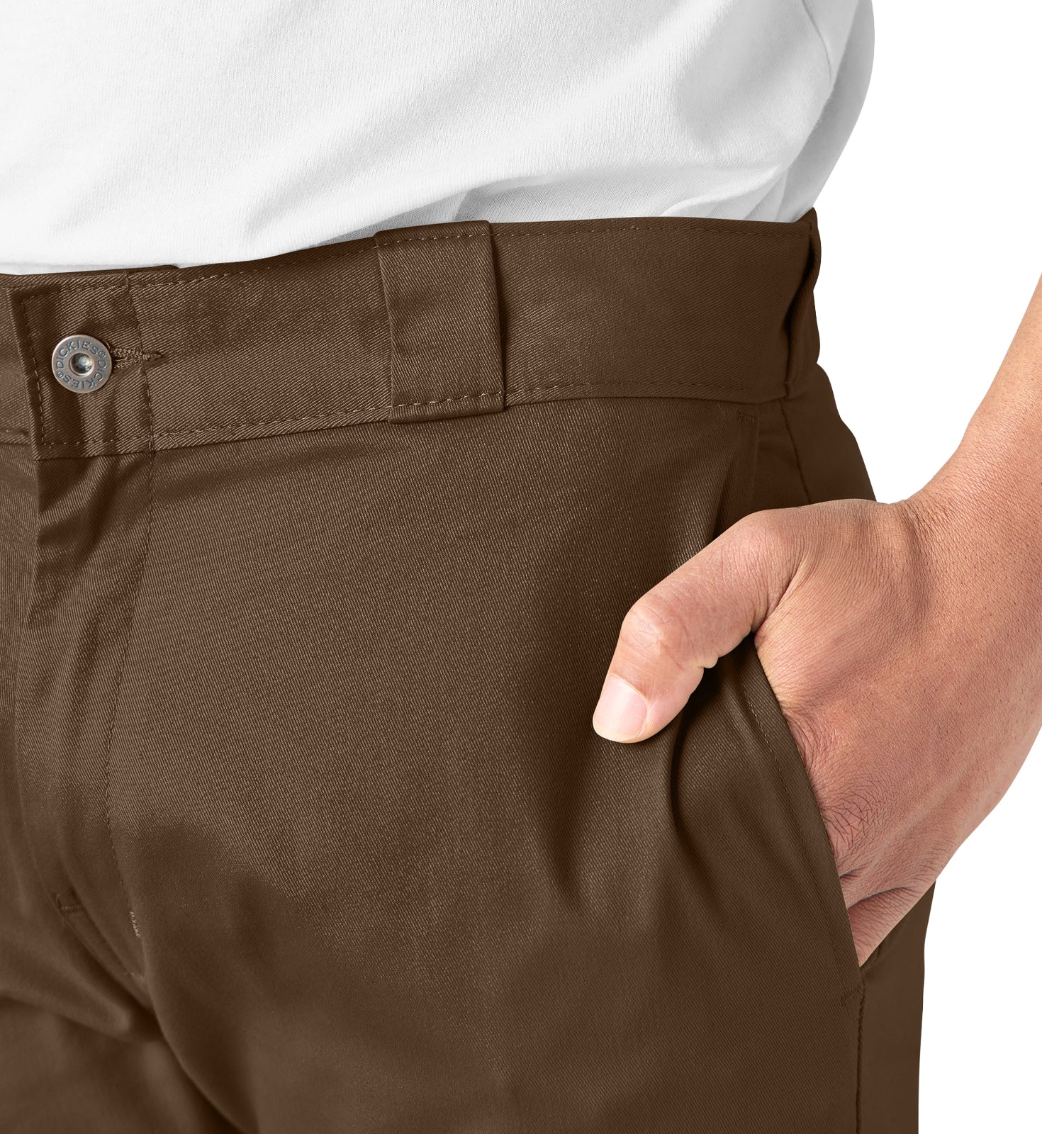 Dickies FLEX Skinny Fit Double Knee Work Pants “Timber Brown” (WP811TB)