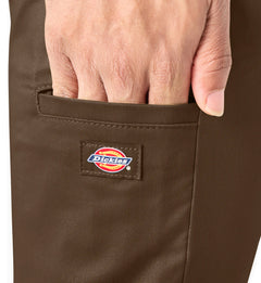 Dickies FLEX Skinny Fit Double Knee Work Pants “Timber Brown” (WP811TB)