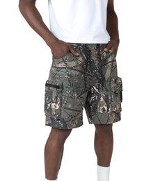 Smoke Rise Nylon Cargo Shorts Tree Camo (WS25283-CAM) | Pro Feet