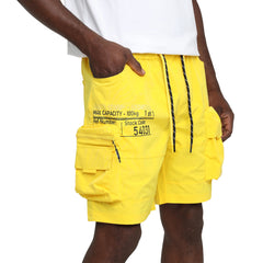 Smoke Rise Lounge Utility Cargo Shorts Canary | Pro Feet | WS25283