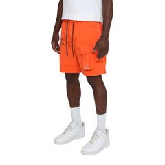 Smoke Rise Lounge Utility Cargo Shorts Orange | Pro Feet | WS25283
