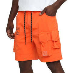 Smoke Rise Lounge Utility Cargo Shorts Orange | Pro Feet | WS25283