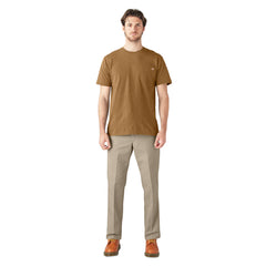 Dickies Heavyweight Short Sleeve Pocket T-Shirt Brown Duck WS450BD | Pro Feet