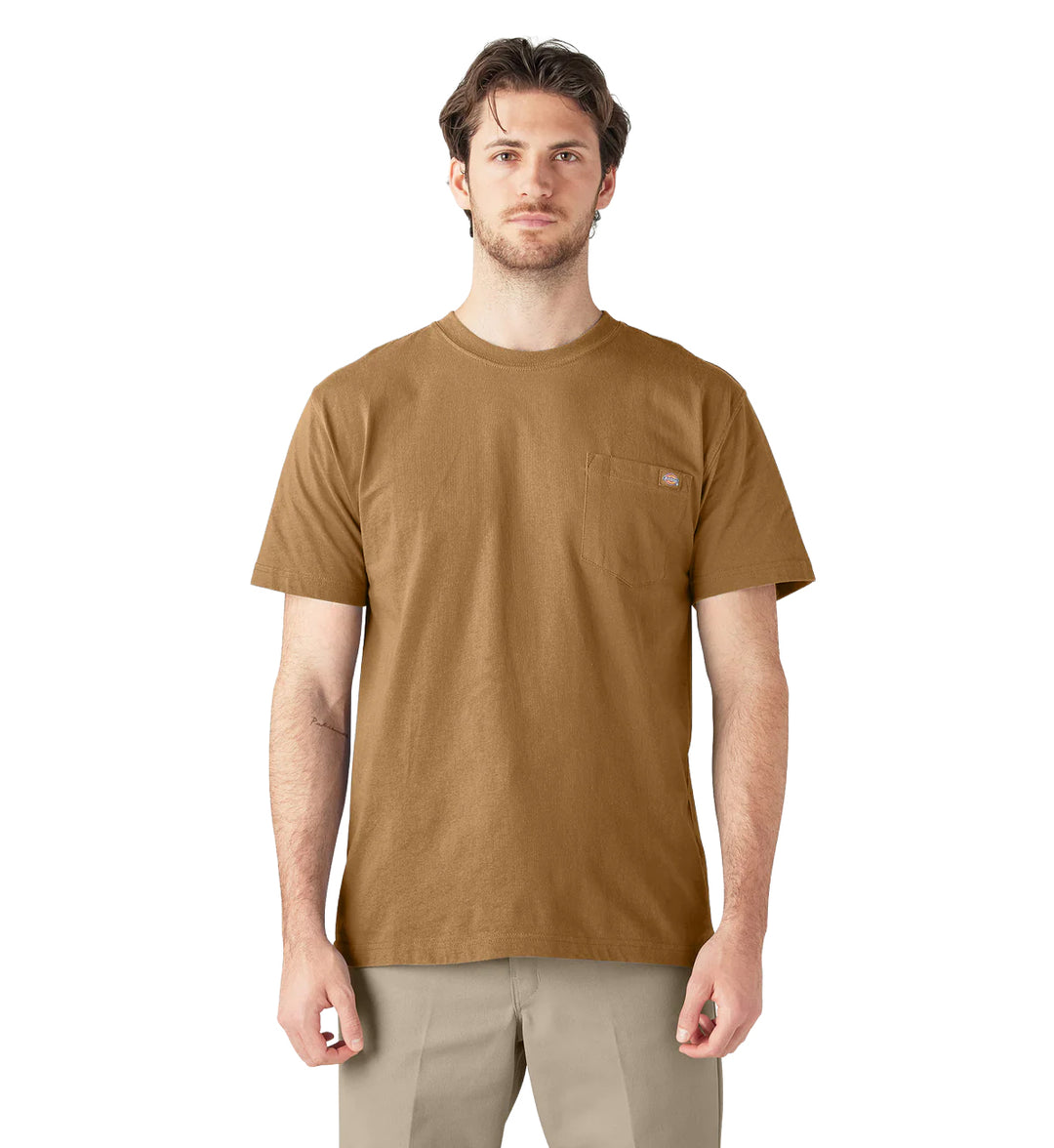 Dickies Heavyweight Short Sleeve Pocket T-Shirt Brown Duck WS450BD | Pro Feet